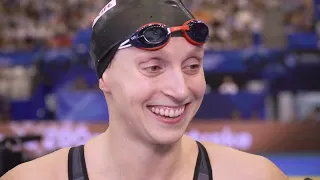 Katie Ledecky 6 peat in 800 free style swimming 2023