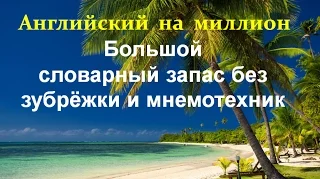 Английский язык. Большой словарный запас без зубрёжки и мнемотехник