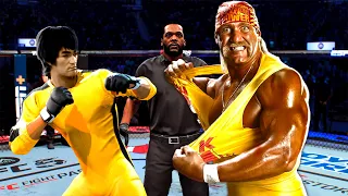 TRUE Bruce Lee vs. Hulk Hogan WWE | EA Sports UFC 5