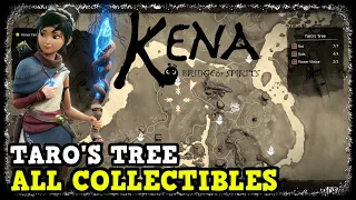 Kena Bridge of Spirits Taro's Tree All Collectibles (Rots, Hats, Shrines, Chests, & Spirit Mail)
