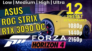Forza Horizon 4 RTX 3090 Benchmarks | 1080p | 1440p | 4K [ASUS ROG STRIX GeForce RTX 3090 OC 24G]