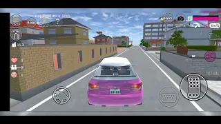 Sakura school simulator girl drive the car