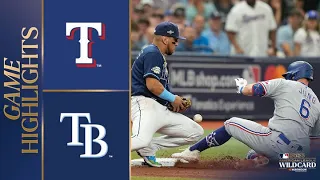 Rangers vs. Rays Wild Card Game 2 Highlights (10/4/23) | MLB Highlights