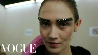 Backstage at Chanel Fall 2012 with Makeup Artist Peter Philips