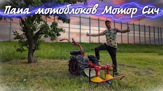 Самая лучшая роторная косилка! На что способен советский мотоблок "Мотор Сич" с тракторной косилкой?