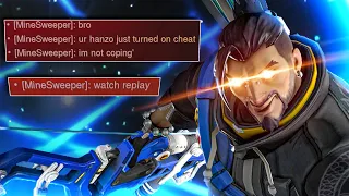 "ur hanzo just turned on his cheats lol"