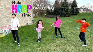 Hula Hoop Challenge with HZHtube Kids Fun