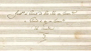 VIVALDI | Introdutione e Gloria à 4 con Istromenti | RV 639, RV 588 in D major | Original manuscript