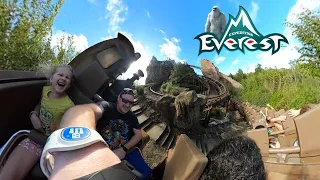 Expedition Everest: Last Row POV 360 On-Ride Roller Coaster Experience at Animal Kingdom