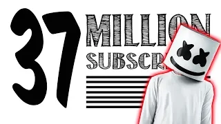 Marshmello 37 Million Subscribers - 3 Hours Subs Count - Dj Music Video