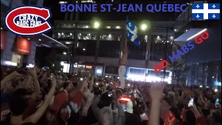 (Must Watch Till The End) Montreal Habs fans goes INSANE celebrating Vegas elimination! 06/24/2021