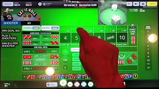 IT'S CRAPS TIME!  BUBBLE CRAPS! - $100 CHALLENGE!