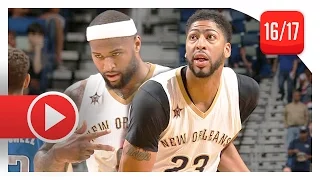 DeMarcus Cousins & Anthony Davis Full Highlights vs Mavericks (2017.03.29) - TOO DOMINANT!