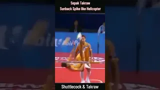 [Sepak Takraw] Sunback Spike like Helicopter/Kỹ thuật cúp cầu tấn công xoáy 270°