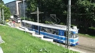 Tram parade at Tallinn