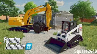 Clearing Land & Building Gravel Pad For Mobile Home! | Xbox | FS22 Property Maintenance