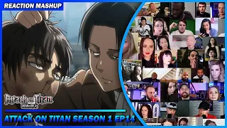 Attack on Titan Season 1 Episode 14 Reaction Mashup | 進撃の巨人 #shingekinokyojin #attackontitan #aot
