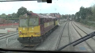 60096+56302 & Lickey Bank from the cab of 43366