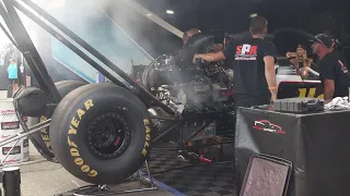 2022 NHRA US Nationals Top Fuel Dragster warmup ASMR | Scott Palmer Racing