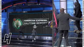 Shaq Beats Kenny To the Videoboard in His Slippers - Inside the NBA | April 15, 2021
