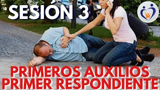 PRIMEROS AUXILIOS SECUENCIA PAS, VALORACIÓN PRIMARIA Y SECUNDARIA, ESTABILIZACIÓN - SESIÓN 3