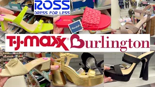 NEW SHOE SHOPPING AT TJ MAXX & MARSHALLS SHOP WITH ME 2024, HEELS, SANDALS, DESIGNER NEW FINDS #shop