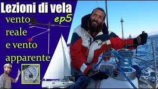 LEZIONI DI VELA ep 5 Vento reale e vento apparente - teoria e tecnica della vela ⛵