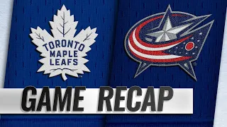 Anderson scores twice as Blue Jackets top Maple Leafs