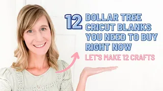 12 Dollar Tree Cricut Blanks You Need To Buy Right Now | Let's Craft with Dollar Tree Blanks