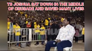The Day TB Joshua Sat Down In The Middle Of Crusade And Saved Many Lives. @WatchedTbJoshua