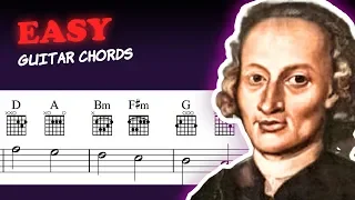 ✅  Pachelbel - Canon in D - EASY GUITAR CHORDS