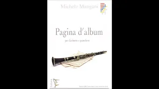 Mangani - Pagina d'album - for clarinet and piano