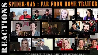 SPIDER-MAN FAR FROM HOME - Official Trailer Reaction Mashup