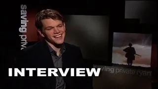 Saving Private Ryan: Matt Damon Interview | ScreenSlam