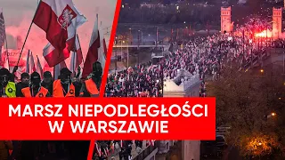 Marsz Niepodległości w Warszawie. "Jeszcze Polska nie zginęła" [NA ŻYWO]