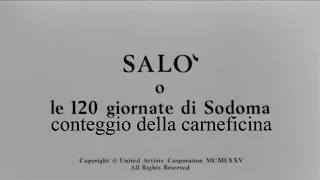 Salo or the 120 Days of Sodom (1975) Carnage Count