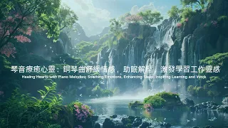 【4K無廣告】琴音療癒心靈：鋼琴曲舒緩情感，助眠解壓，激發學習工作靈感#18 Relaxing Piano Music, study and work companion