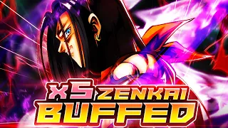 5x ZENKAI BUFFED LF SUPER 17 IS BASICALLY AN ULTRA! A UNIT WITH NO BOUNDARIES! | Dragon Ball Legends