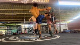 Stars of the future: high level Muay Thai sparring in Thailand