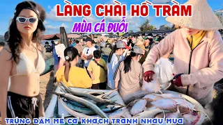 MÙA CÁ ĐUỐI Ngư Dân Trúng Đậm MẺ CÁ GHẸ TƯƠI XANH Ở LÀNG CHÀI HỒ TRÀM | Du Khách CHEN NHAU MUA |KPVL