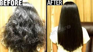 Keratin Treatment At Home for Straight Smooth Shiny Frizz Free Hair