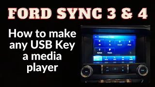 Turn any USB drive into a media player in 30 seconds Ford SYNC 3 & 4 Audio