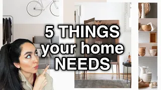 5 THINGS YOUR HOME NEEDS IN 2022 | INTERIOR DESIGN MUST HAVES