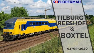 Treinen bij Tilburg Reeshof en Boxtel (Brabantroute) - 4 mei 2020