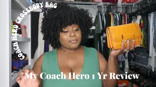 *MY COACH HERO CROSSBODY BAG 1 YR REVIEW | WEAR & TEAR, RE-PURCHASE, PROS & CONS, PRICE | YANCY WILL