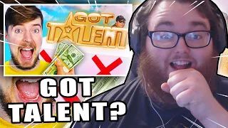 I Hosted A $10,000 Talent Show With MrBeast REACTION!!