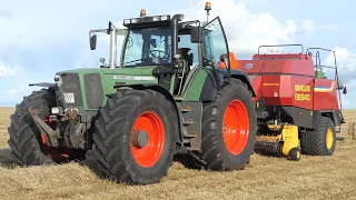 Fendt Favorit 926 in the field baling w/ New Holland BB940 Big Baler | PURE SOUND | DK Agriculture