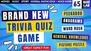 Exciting NEW Trivia Quiz Game. GREAT Family Fun. NEW GAMES.