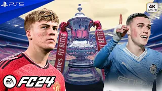 FC 24 - Manchester City vs Manchester United | FA Cup Final 23/24 Full Match | PS5™ [4K60]