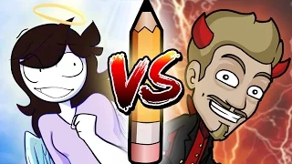 The ANGEL vs DEVIL Art Challenge! (Jaiden Animations Vs. Jazza)